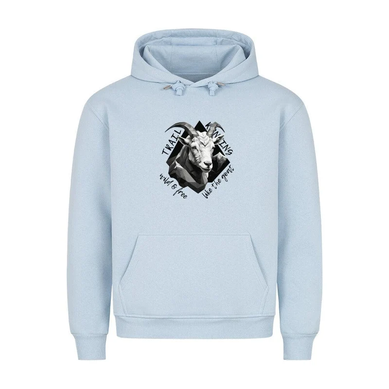 wild and free like the goat - Bio Premium Hoodie