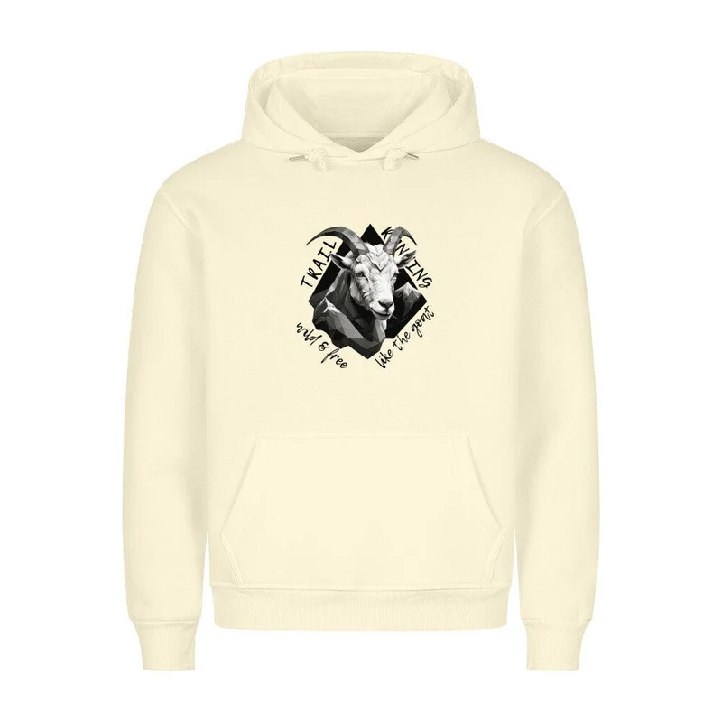 wild and free like the goat - Bio Premium Hoodie