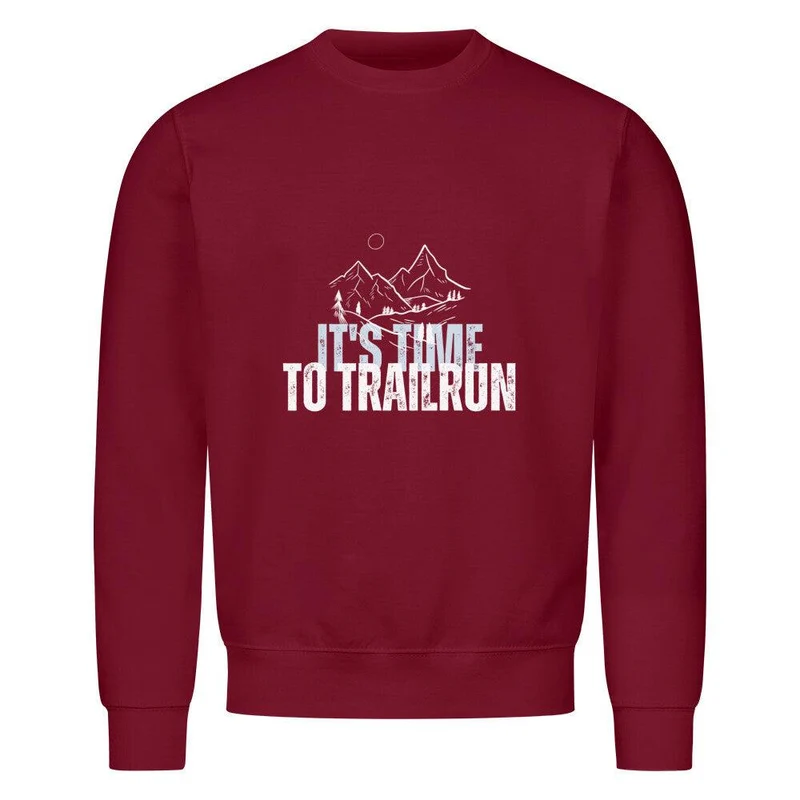 it's time to trailrun - Bio Premium Sweatshirt