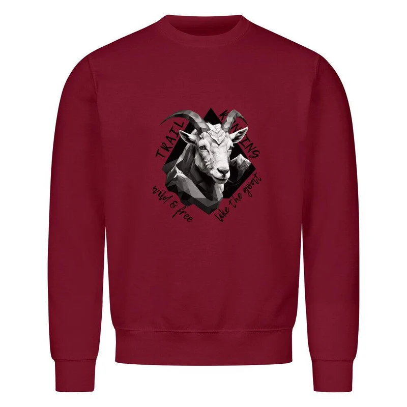 wild and free like the goat - Bio Premium Sweatshirt
