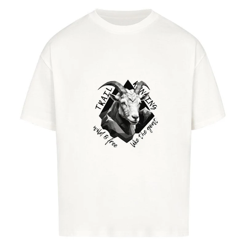 wild and free like the goat - Bio Premium Oversized Shirt