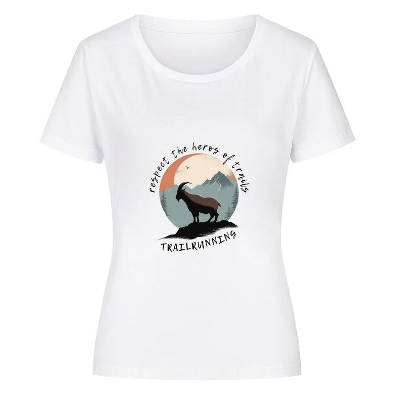 respect the heros of trails - Bio Premium Shirt Frauen