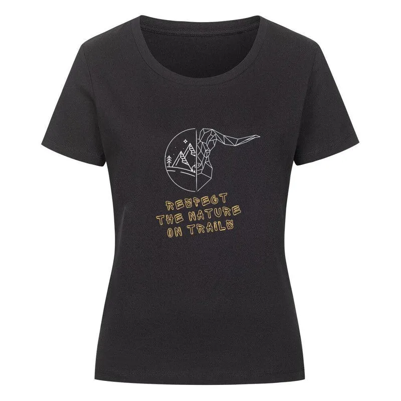 respect the nature on trails - Bio Premium T-Shirt Frauen