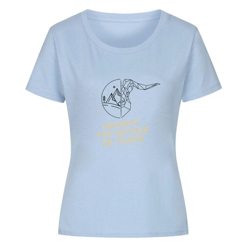 respect the nature on trails - Bio Premium T-Shirt Frauen