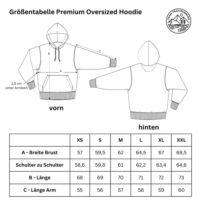 respect the nature on trails - Bio Premium Oversized Hoodie