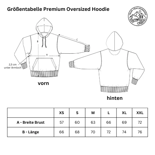 TRLRUN dotts - Bio Premium Oversized Hoodie
