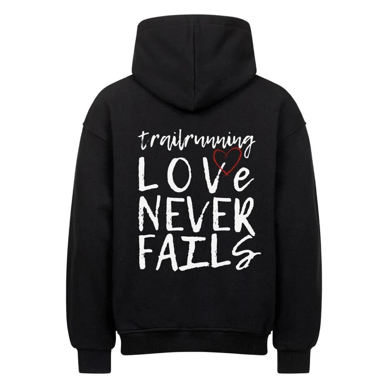trl run love never fails - Bio Premium Oversized Hoodie