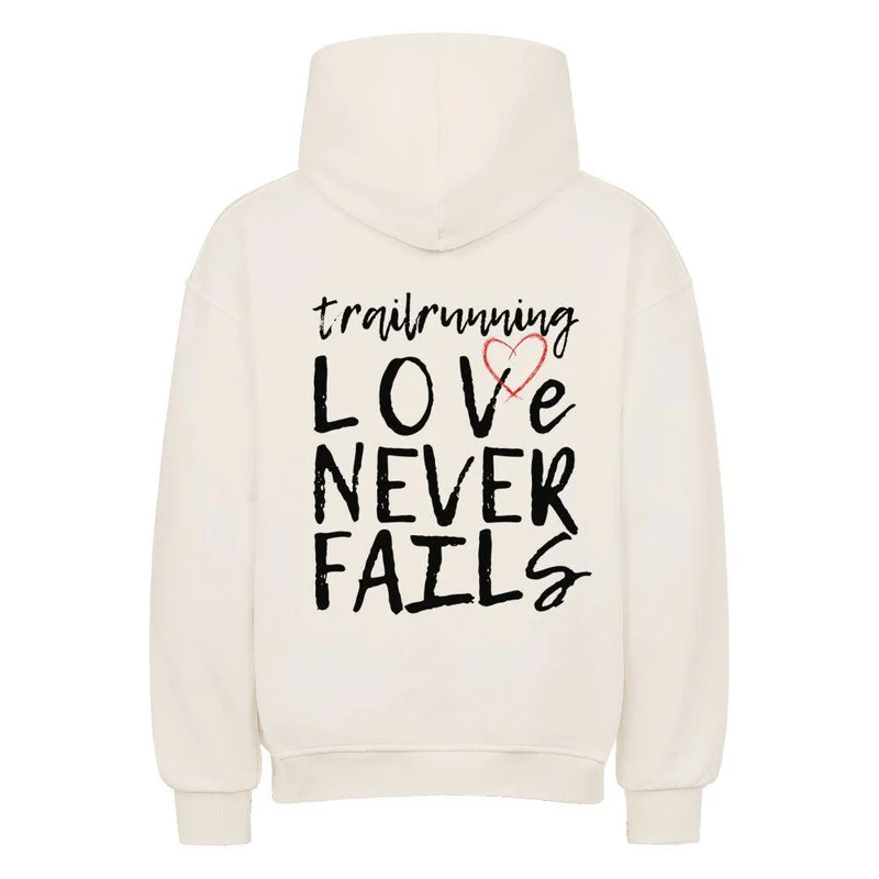 trl run love never fails - Bio Premium Oversized Hoodie