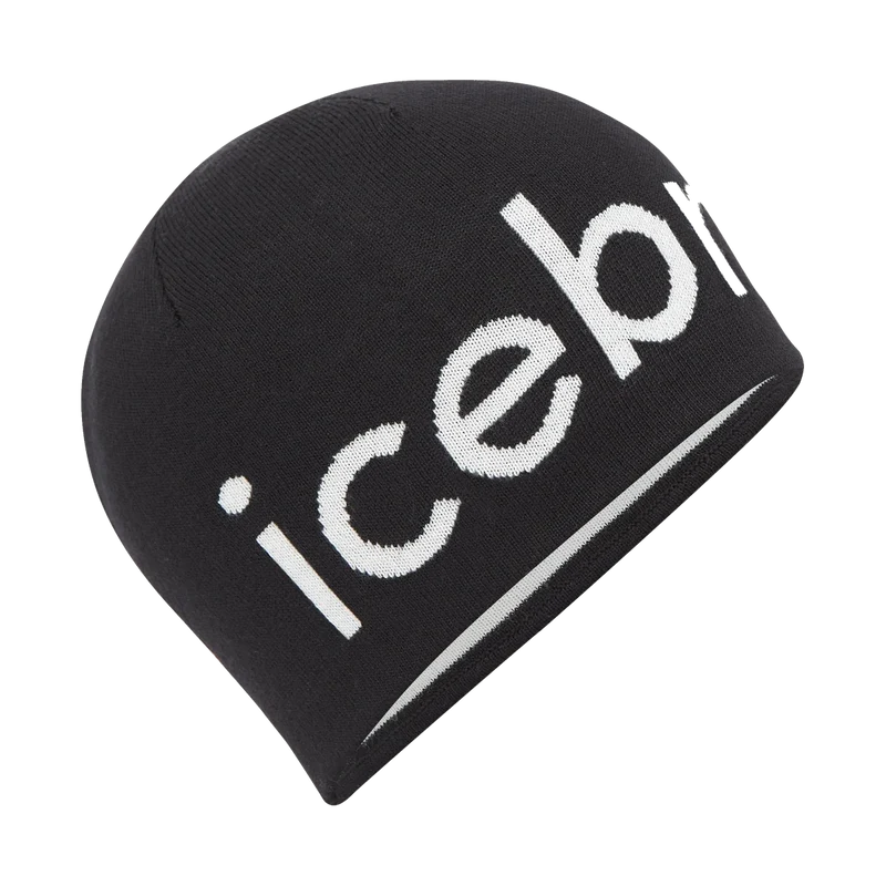 Icebreaker Beanie Black/Ecru Hthr