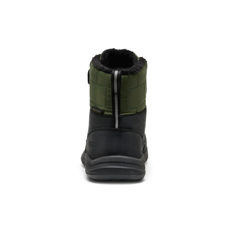 Kanibou Wasserdichte Winterstiefel für kleine Kids | Black/Bronze Green