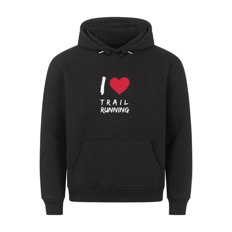 I love Trailrunning - Bio Premium Hoodie