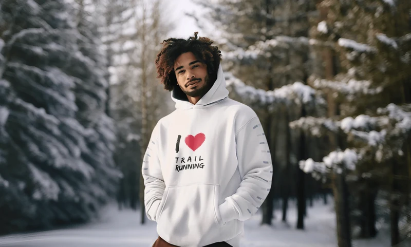 I love Trailrunning - Bio Premium Hoodie