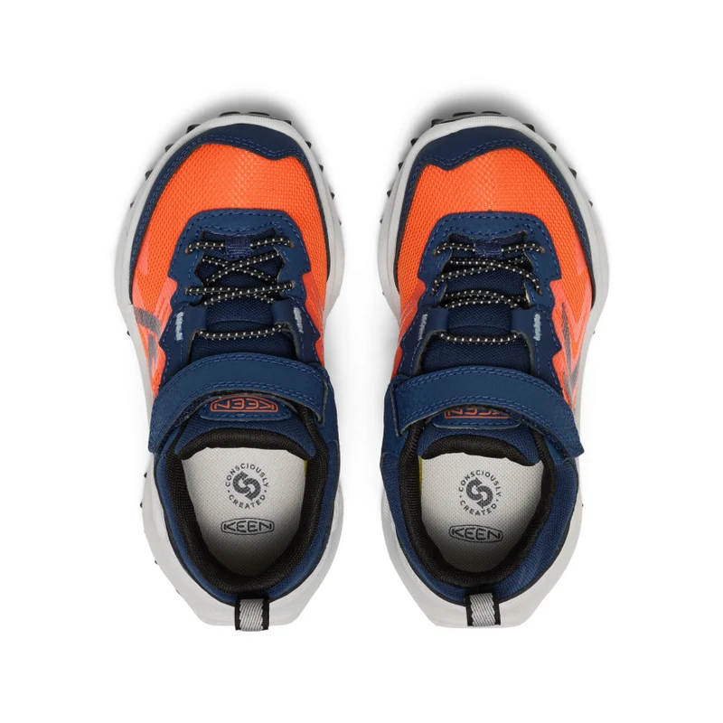 Zionic Wasserdichte Wanderschuhe für kleine Kids | Naval Academy/Scarlet Ibis