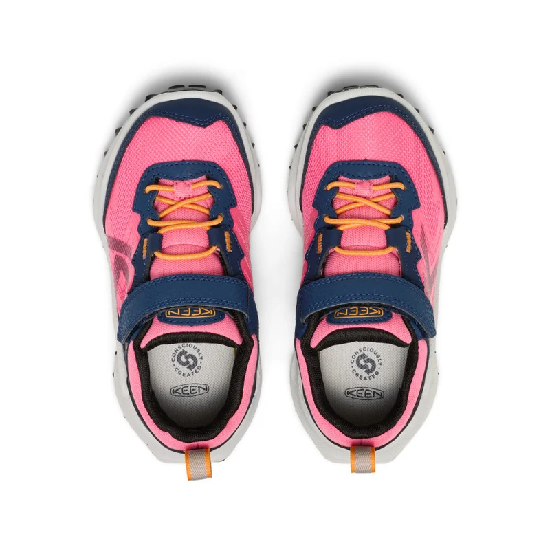Zionic Wasserdichte Wanderschuhe für kleine Kids | Naval Academy/Pink Lemonade