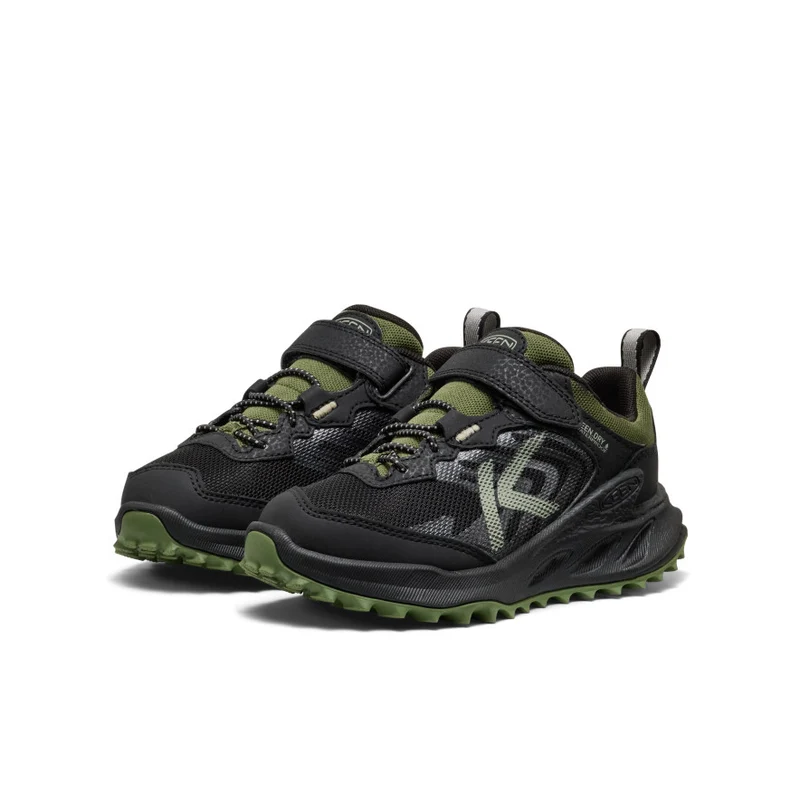 Zionic Wasserdichte Wanderschuhe für kleine Kids | Black/Bronze Green