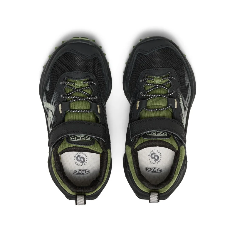 Zionic Wasserdichte Wanderschuhe für kleine Kids | Black/Bronze Green