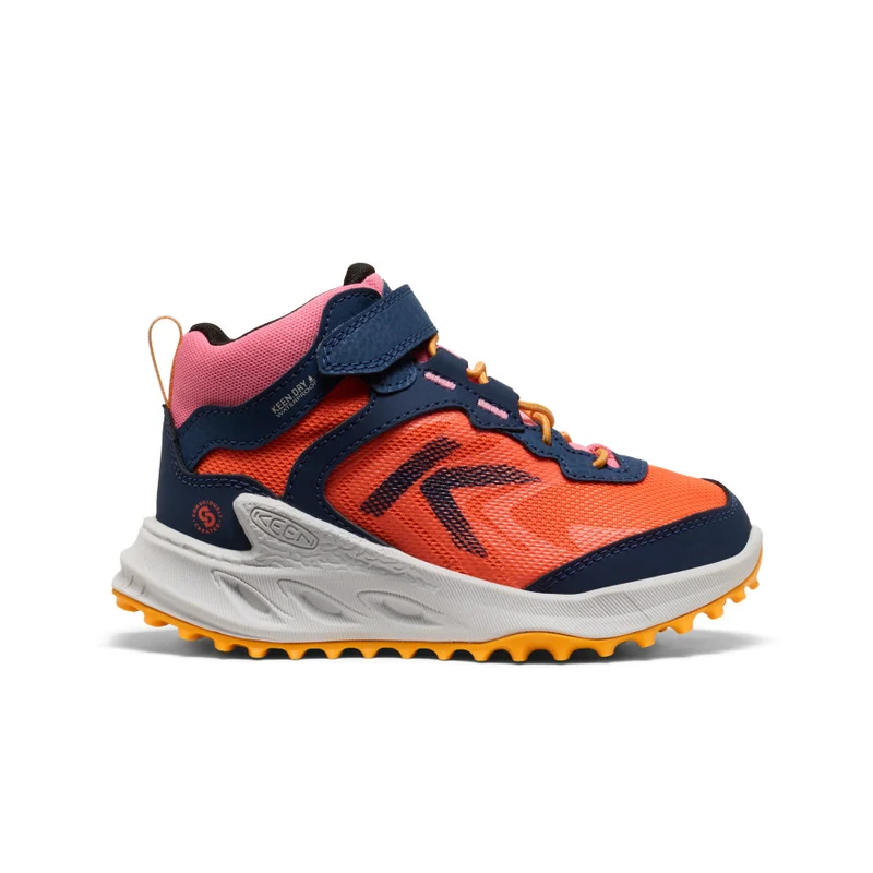 Zionic Wasserdichte Wanderstiefel für kleine Kids | Naval Academy/Nasturtium
