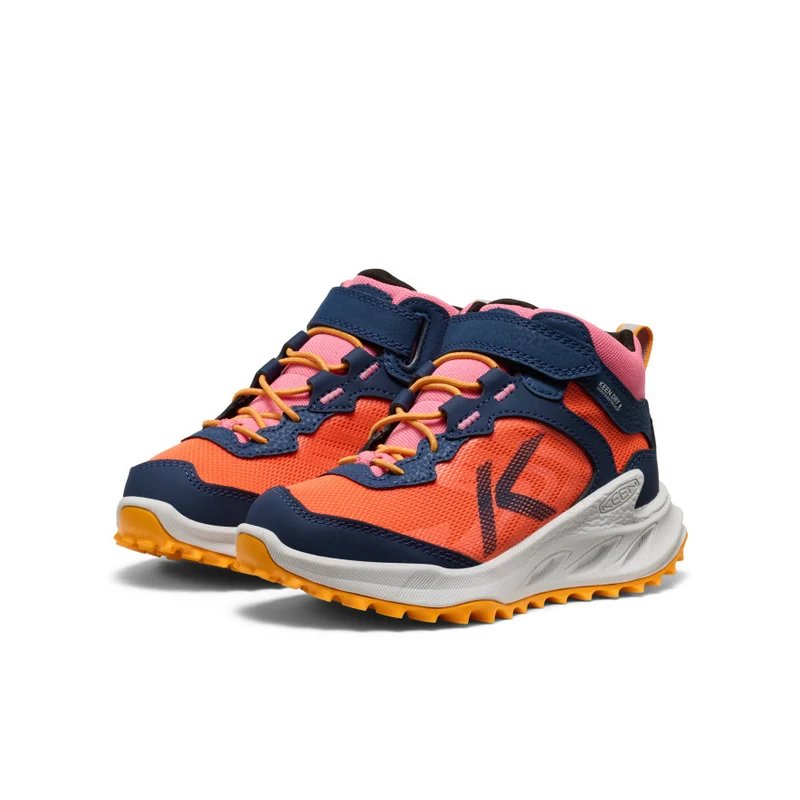 Zionic Wasserdichte Wanderstiefel für kleine Kids | Naval Academy/Nasturtium