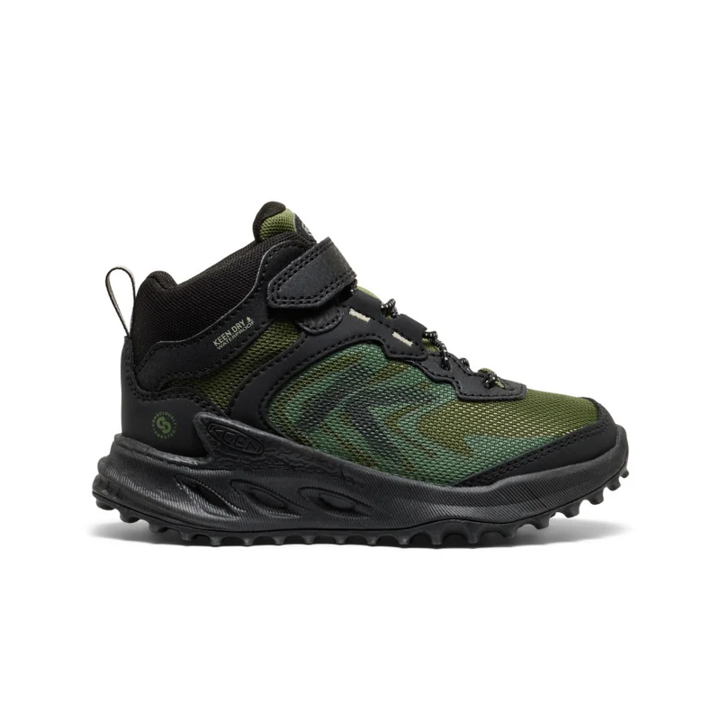 Zionic Wasserdichte Wanderstiefel für kleine Kids | Black/Bronze Green