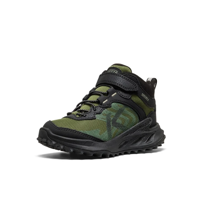 Zionic Wasserdichte Wanderstiefel für kleine Kids | Black/Bronze Green