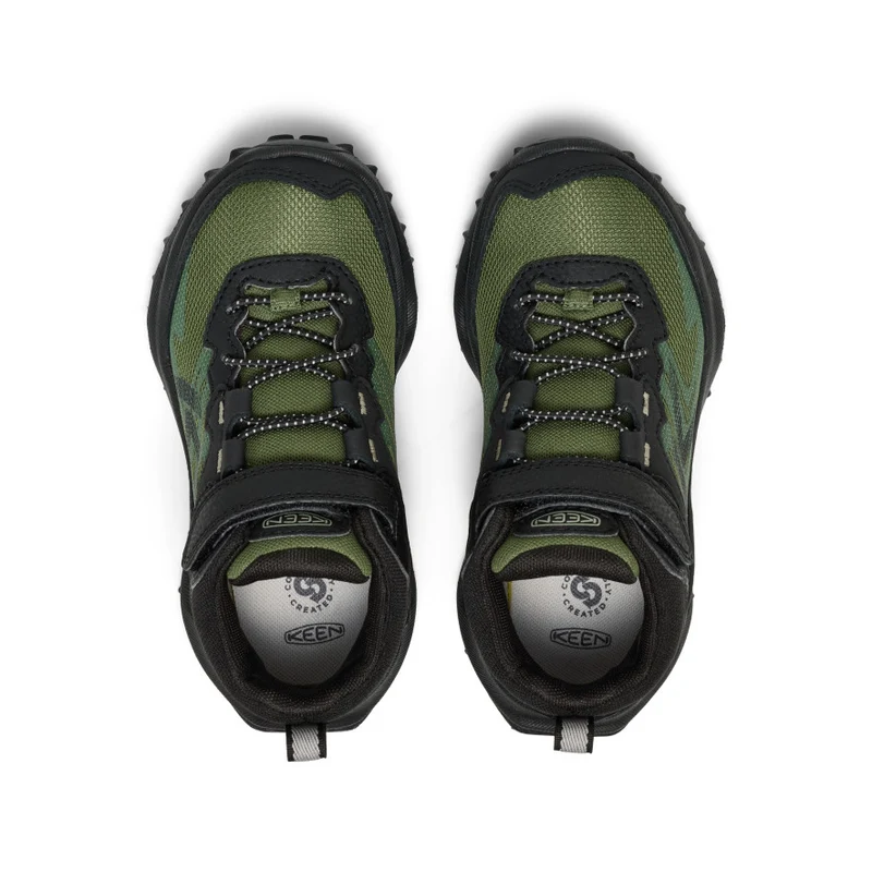 Zionic Wasserdichte Wanderstiefel für kleine Kids | Black/Bronze Green