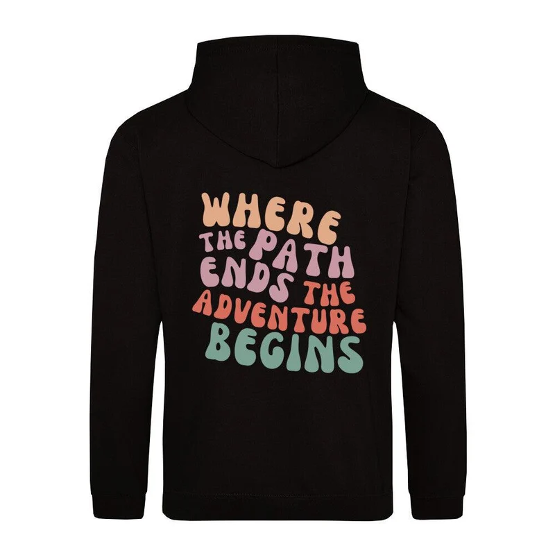 Trail Running Path - Premium Zipper Hoodie Jacket