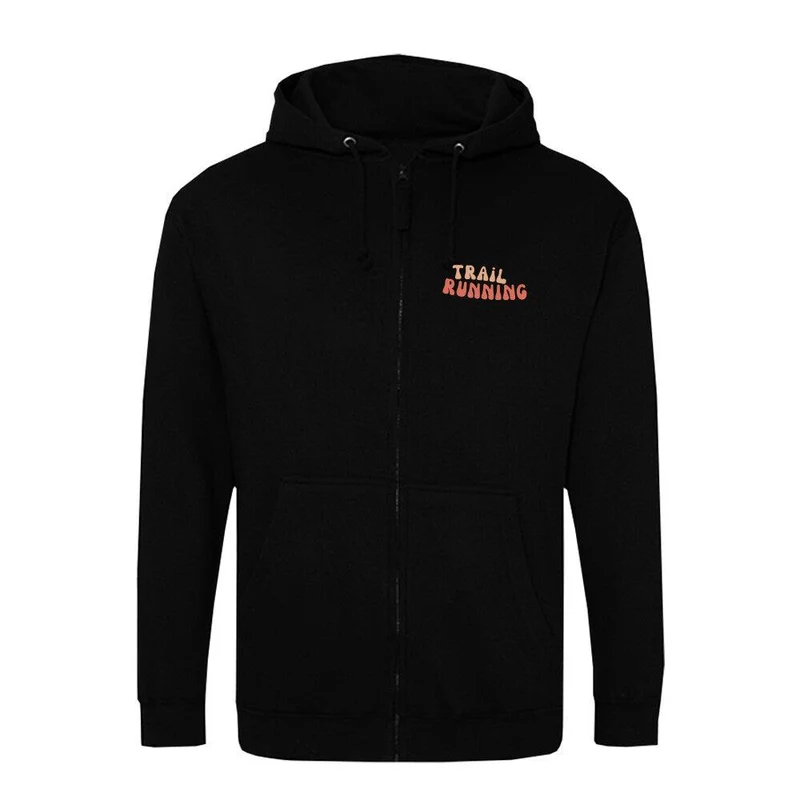 Trail Running Path - Premium Zipper Hoodie Jacket