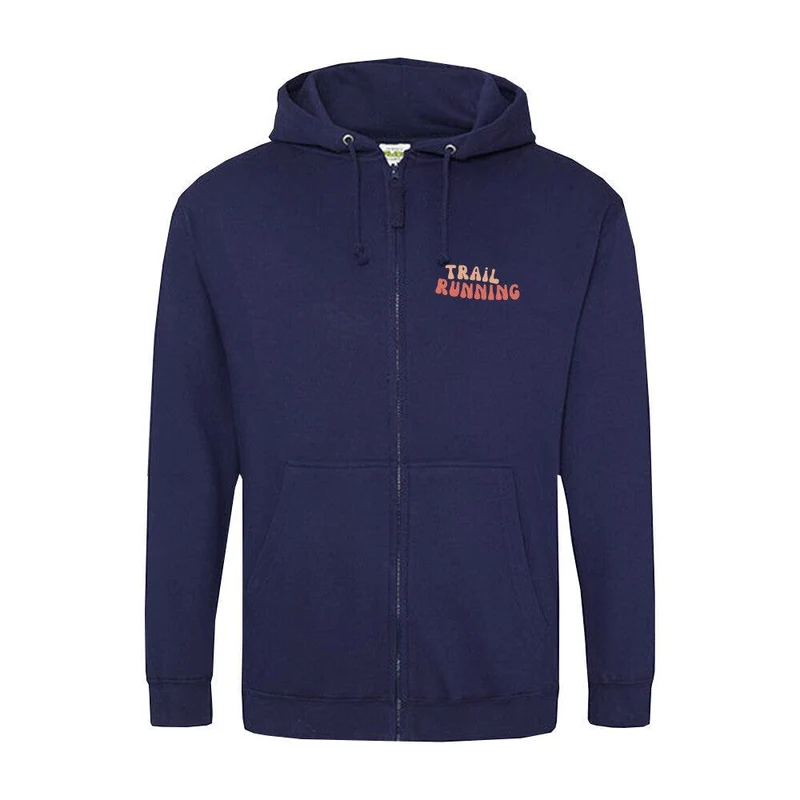 Trail Running Path - Premium Zipper Hoodie Jacket