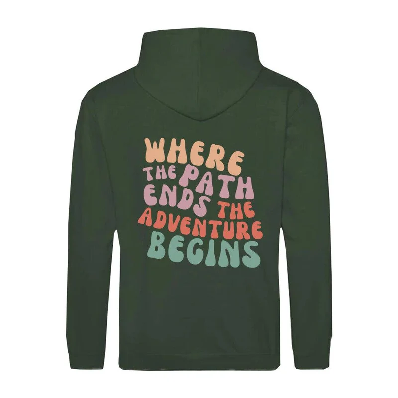 Trail Running Path - Premium Zipper Hoodie Jacket