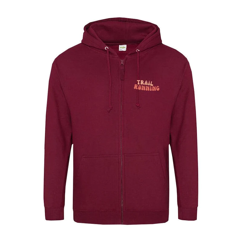 Trail Running Path - Premium Zipper Hoodie Jacket