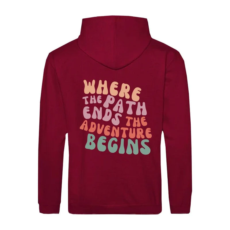 Trail Running Path - Premium Zipper Hoodie Jacket