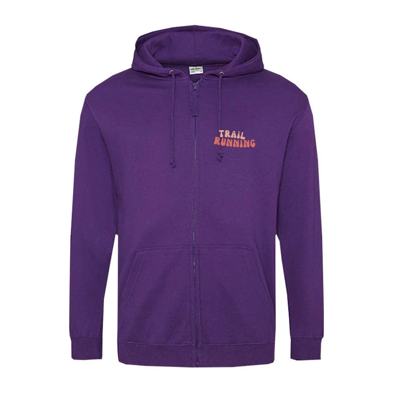 Trail Running Path - Premium Zipper Hoodie Jacket