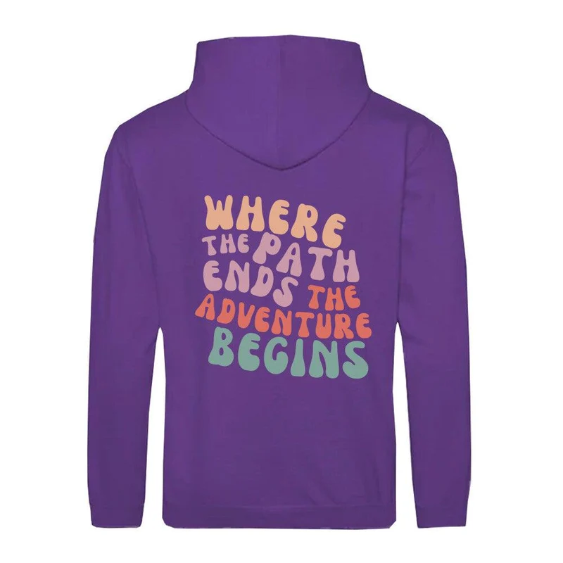Trail Running Path - Premium Zipper Hoodie Jacket