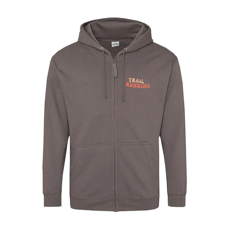 Trail Running Path - Premium Zipper Hoodie Jacket