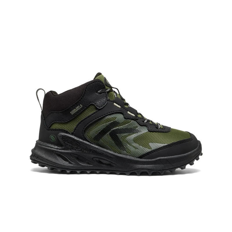 Zionic Wasserdichte Stiefel für große Kids | Black/Bronze Green