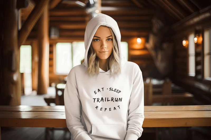 Eat Sleep Trailrun Repeat - Bio Premium Hoodie