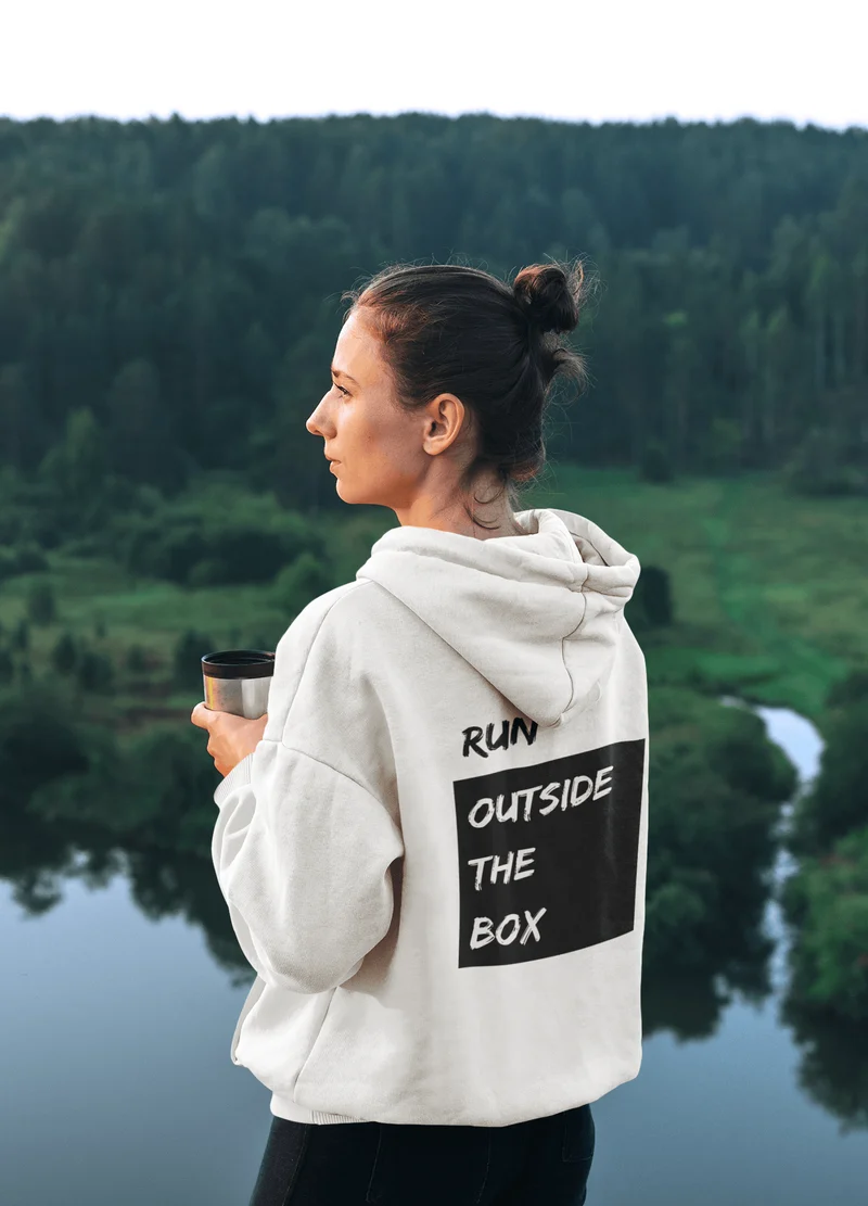 Run Outside The Box - Bio Oversized Hoodie