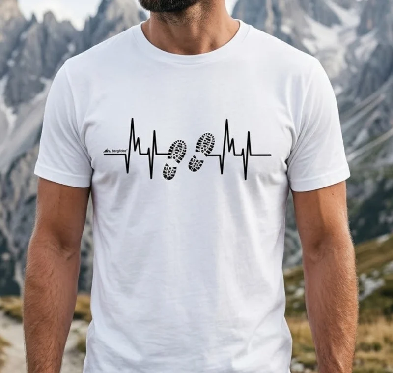 Bergliebe® Hiking Steps Unisex Premium Organic T-Shirt