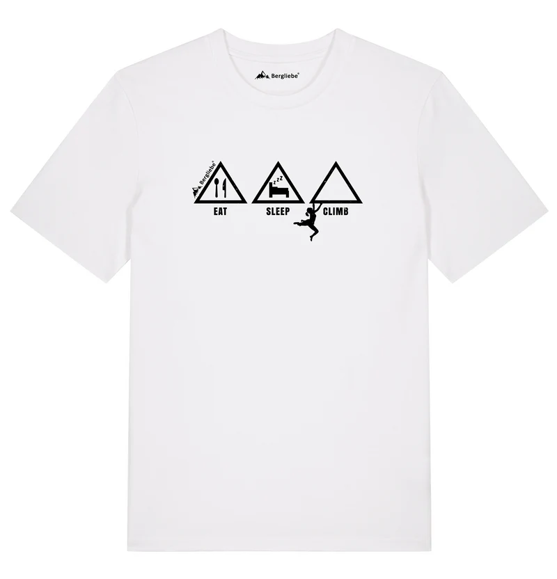 Bergliebe® Eat Sleep Climb Unisex Premium Organic T-Shirt