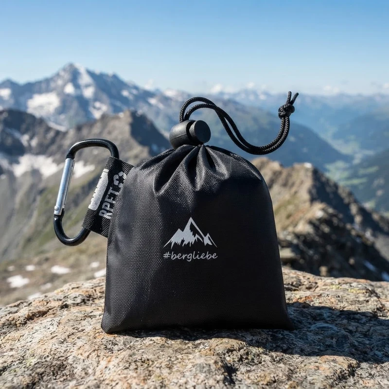 Bergliebe® Regenponcho mit Karabiner
