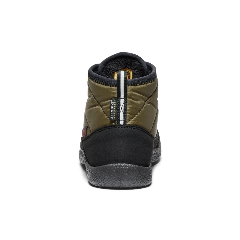 Howser II Wasserdicht Chukka für große Kids | Dark Olive/Gold Flame