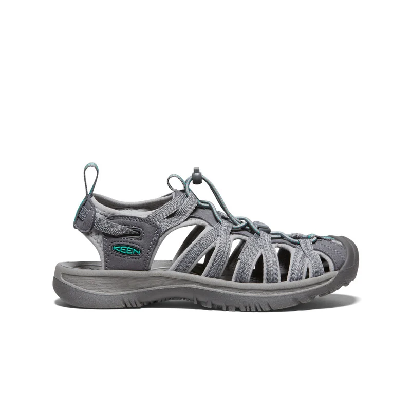Whisper Sandalen für Damen | Medium Grey/Peacock Green