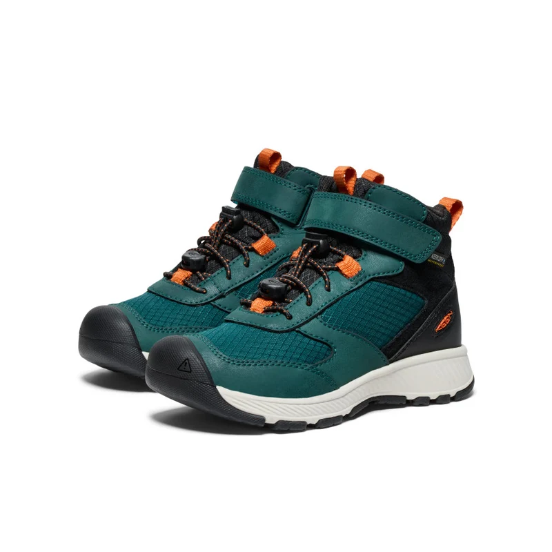 Skua Wasserdichte Stiefel für kleine Kids | Ponderosa Pine/Gold Flame