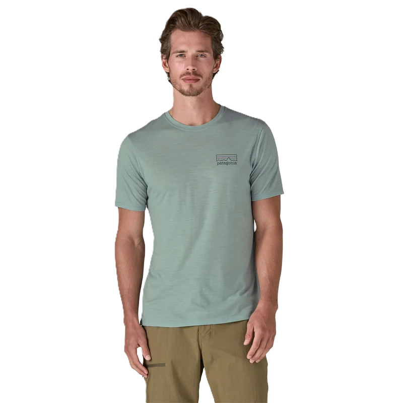 Patagonia Cap Cool Merino Blend Grap Fitz Roy Shirt Herren