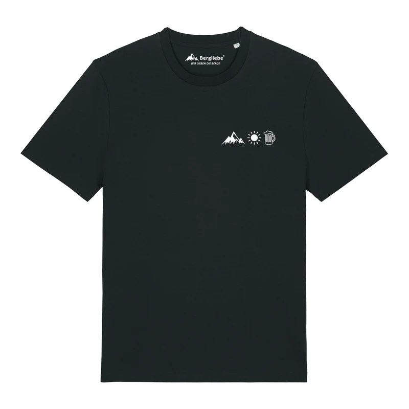 Bergliebe® Berg Sonne Bier Unisex Premium Organic T-Shirt