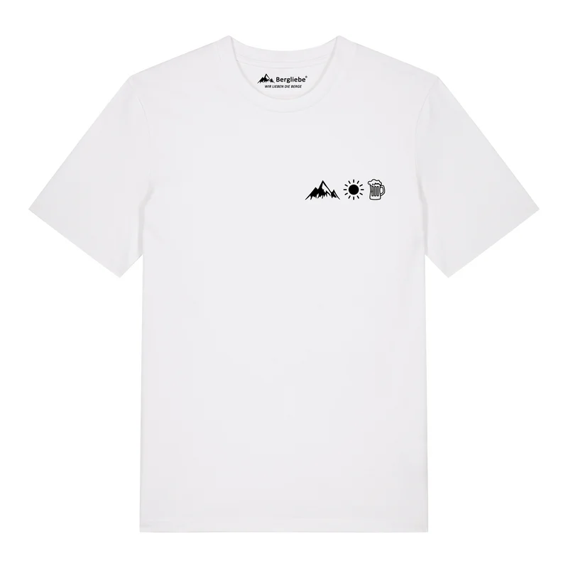 Bergliebe® Berg Sonne Bier Unisex Premium Organic T-Shirt