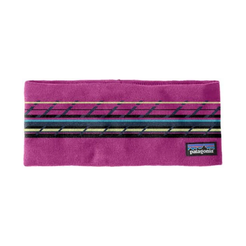 Patagonia Powder Town Headband Mountain minded geo:amaranth pink