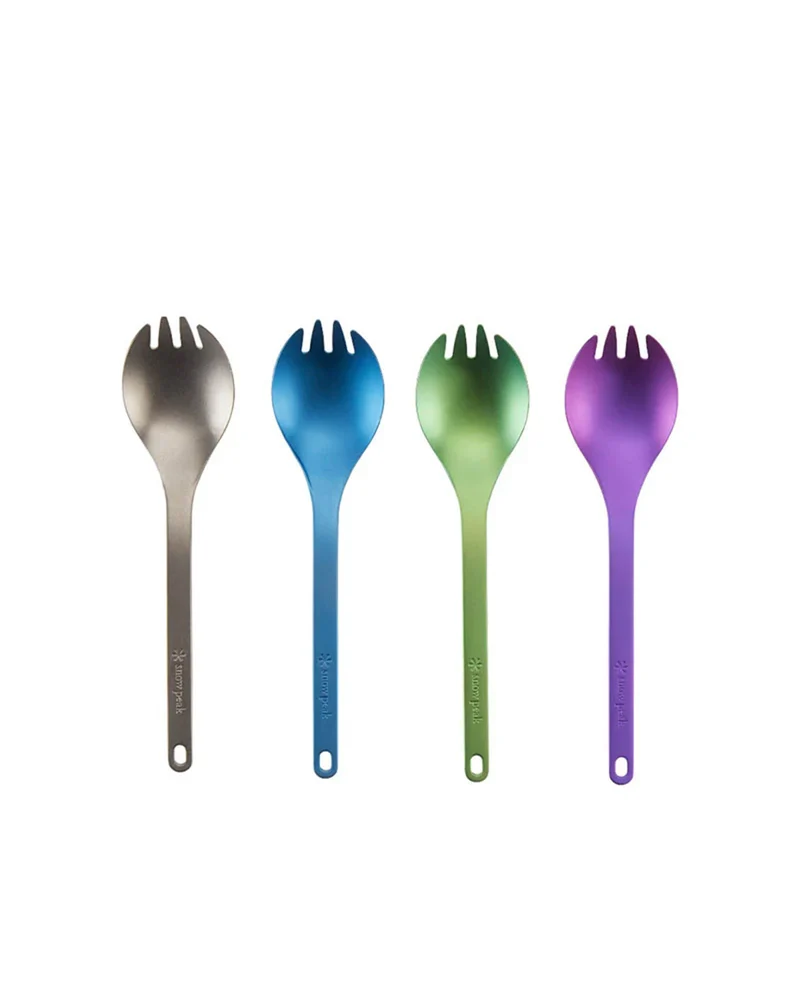 Snow Peak Titanium Colour Spork Purple