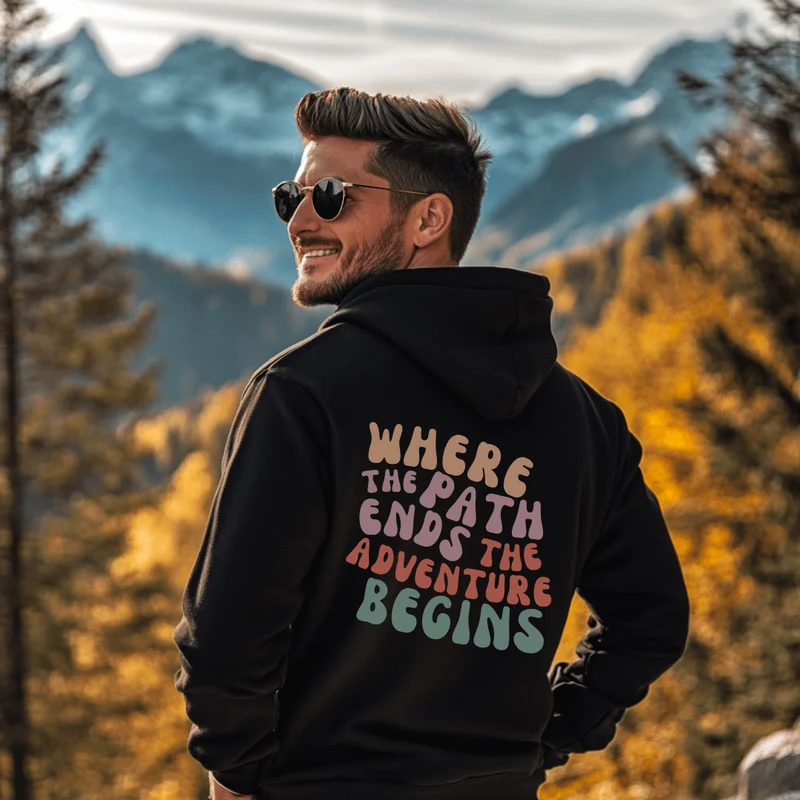 Trail Running Path - Bio Premium Hoodie