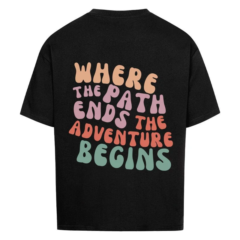 Trail Running Path - Premium Bio Oversized T-Shirt